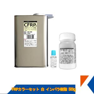 キクメン FRP 汎用 カラーセットインパラ 淡色透明樹脂500g