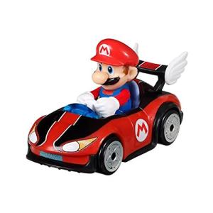 DieCast Hot Wheels Mario Kart Mario with Wild Wing Racer