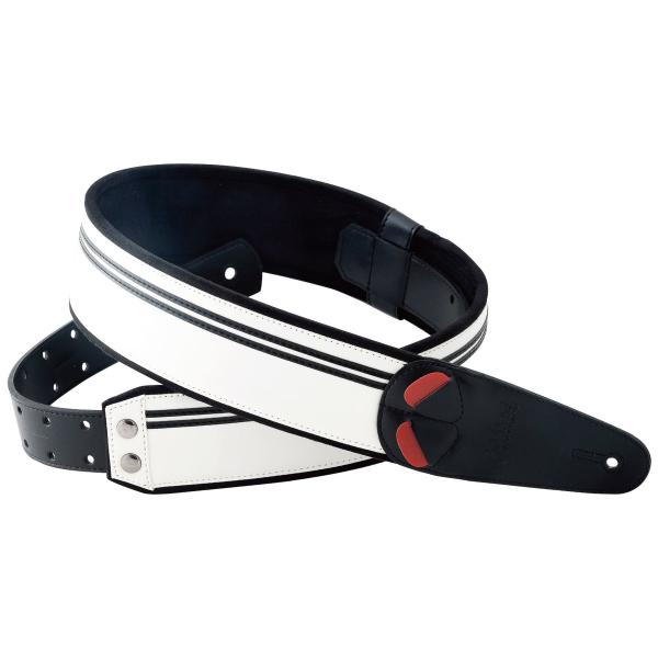 RightOn!STRAPS RACE  BLK/WHT | ライトオンストラップ ギターストラップ
