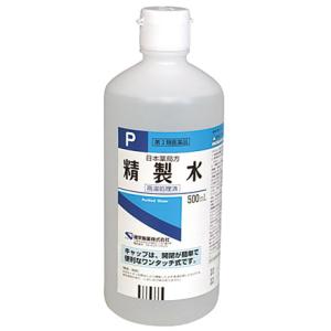 【第3類医薬品】 日本薬局方 精製水 500mL｜kikuya174