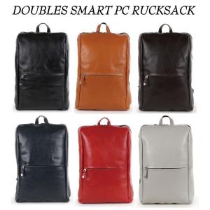 DOUBLES 牛革 シンプルフェイスのリュックサック VY...