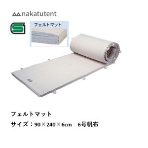 （送料無料）（個人宅配送不可）中津テント　nakatutent　　フェルトマット90×240×6cm　6号帆布　A662