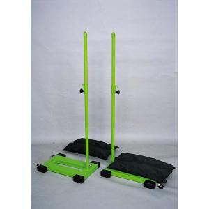 (送料無料）(個人宅配送不可）AKABANE　アカバネ　バトミントン支柱移動式ネット付　2台1組　B-2541