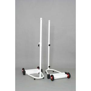 (送料無料）(個人宅配送不可）AKABANE　アカバネ　バドミントン支柱A　2台1組　B-2543