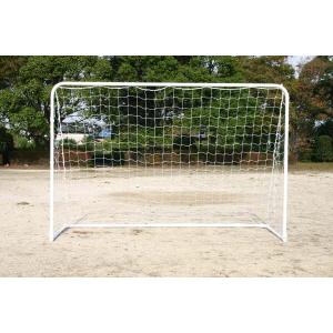 (送料別)(個人宅配送不可)AKABANE　アカバネ　固定式アルミフットサルゴール32　ネット付　2台1組　B-4702