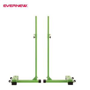 (個人宅配送不可)　EVERNEW　エバニュー　バドミントン　学校　体育　バドミントン支柱移動式SS　2台1組　EKD427　(送料無料)　