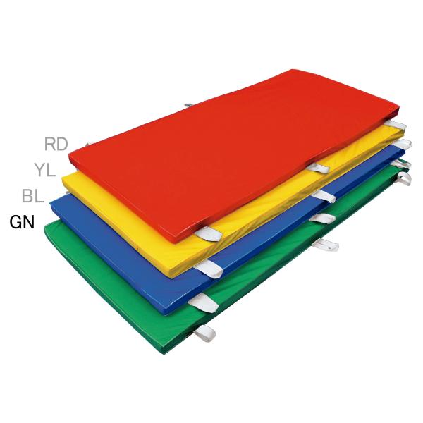 送料無料　体操マット　KANEYA　カネヤ　軽量カラーマット９０　緑　K-4725GN　法人限定