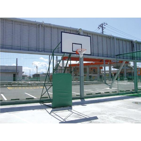 (送料別)(三和体育)バスケットボール　学校　体育　スポーツ用具　バスケット防護マット前面型（１枚）...