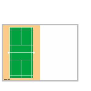 (送料無料)(三和体育)移動式カラフル作戦板　バドミントン　卒団　卒業記念品　贈呈品　PTA　保護者会　寄贈品　S-7912