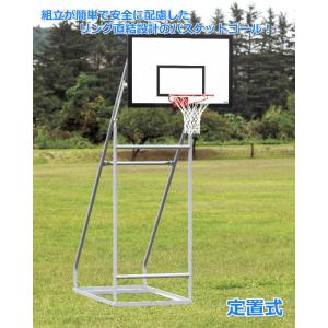 (送料別)(個人宅配送不可)(三和体育)　バスケットゴール　ジュニア用　定置式　Ｓ-9367