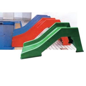 (送料別)(個人宅配送不可)(三和体育)　水泳　プール　ＦＲＰ　スベリ台　青　Ｓ-9529