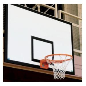 (個人宅配送不可)(三和体育)　バスケットボール　木製フラッシュボード検定品（屋内用）　一般用　新仕様　Ｓ-9974　(送料無料)