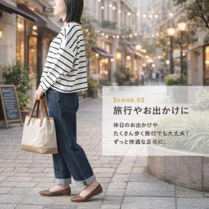 パンプス ローヒール 痛くない 歩きやすい ス...の詳細画像5