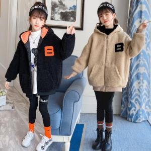 キッズ ジュニア レディース コート 子供服 女の子 秋冬 フード付き アウター ボアコート ブルゾ...