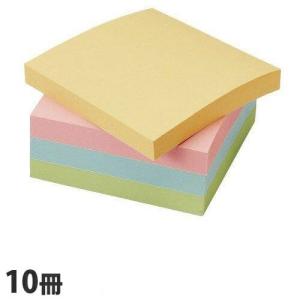 大塚商会 TANOSEE ふせん 75×75mm 4色混色 1パック
