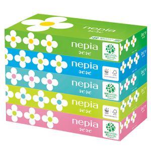 ティッシュ ネピア ネピネピティッシュ 150組 5個の商品画像