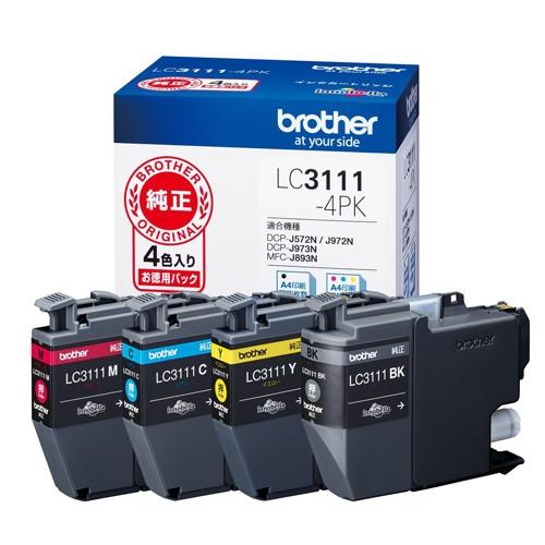 BROTHER LC3111-4PK 4色パック 純正 [ 8ZCA0400447 MFC DCP ...