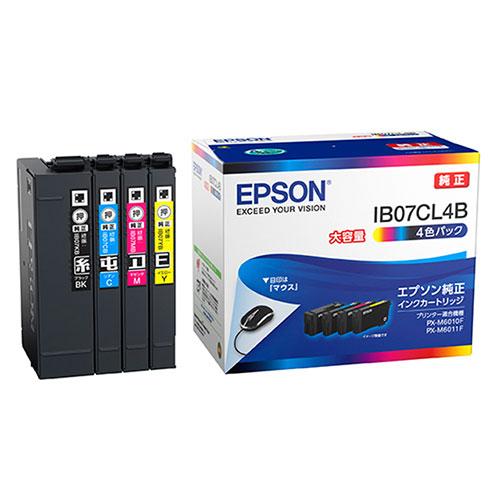 インク マウス 4色パック 大容量 純正品 IB07CL4B EPSON エプソン『送料無料（一部地...