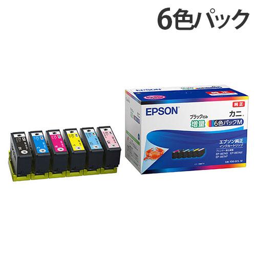 EPSON インクカートリッジ 6色パック 純正 KNI-6CL-M カニ BK増量