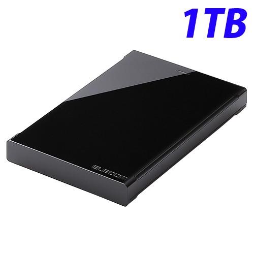 『代引不可』 エレコム USB3.0対応ポータブルハードディスク 1TB ブラック ELP-CED0...