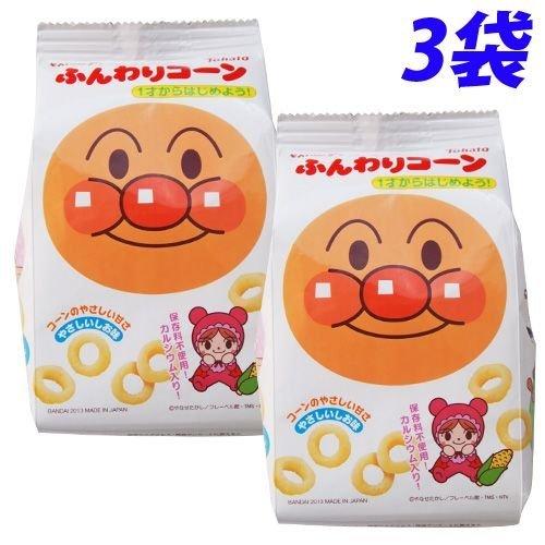 東ハト アンパンマンふんわりコーン やさしいしお味 25個入り×3個 こども おやつ お菓子