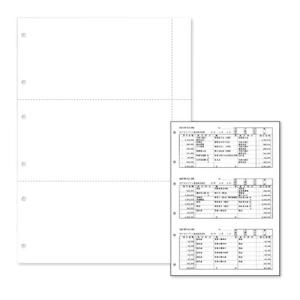 『法人様限定、個人宅配送不可』『代引不可』AZ42PT A4白紙振替伝票(3分割パンチ穴) 100枚入り 『返品不可』｜kilat