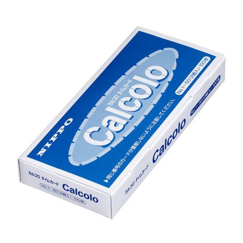 ニッポー タイムカード カルコロカード (No.1〜No.50) 100枚入 nippo タイムレコ...
