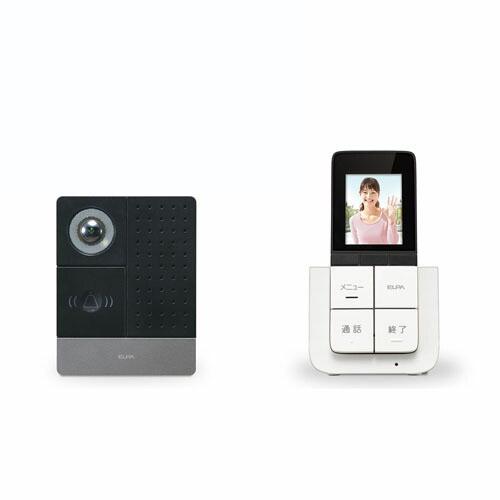 『法人様限定セット、個人宅配送不可、代引不可』 ELPA DECT ワイヤレス テレビドアホン ポー...
