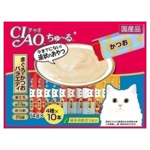 いなば CIAO チャオ ちゅ〜る まぐろ・かつおバラエティ 40本（14g×4種×10本）SC-132 大容量 国産｜kilat