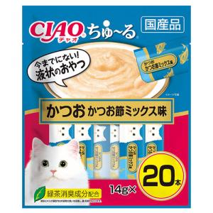 INABA ちゅ〜る チャオちゅーる かつお かつお節ミックス味 14g×20本入