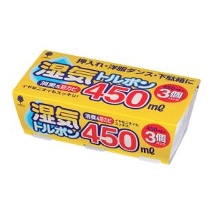 除湿剤 湿気トルポン 450ml 3個入 生活雑貨 衣類ケア用品 除湿剤 クローゼット 下駄箱用｜kilat