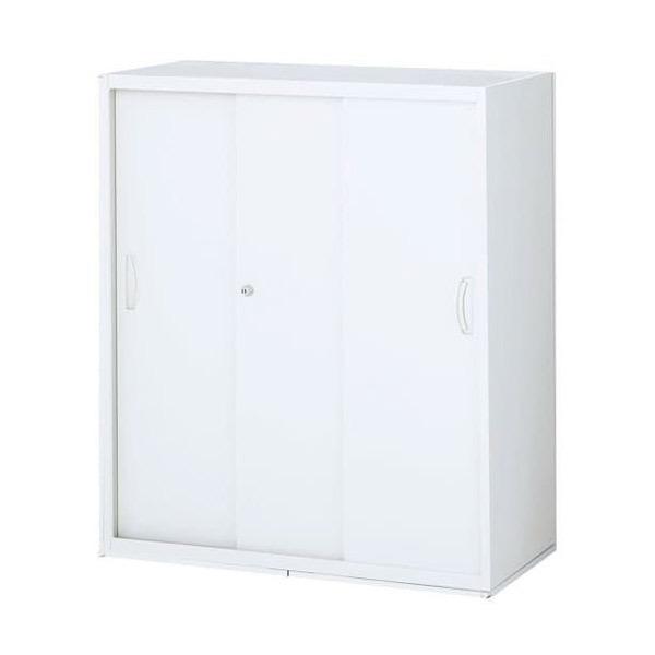 『代引不可』『当店人気商品』 3枚引戸書庫(スチール)（W900×D450×H1050mm） RW4...