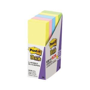 3M ふせん ポストイット 強粘着 75×25mm パステルカラー混色 90枚×5冊入 500-5SSAP スリーエム post-it 付箋 粘着メモ｜kilat