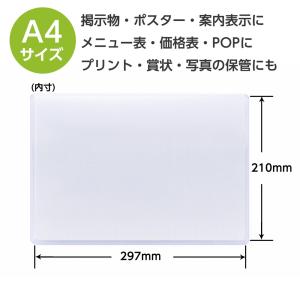 硬質カードケース A4 1枚 硬質ケースの詳細画像2