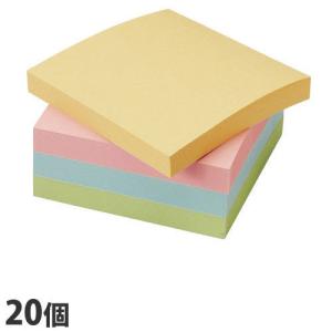 付箋 (ふせん) カラーアソート 75×75mm 100枚×10冊入 : よろずや