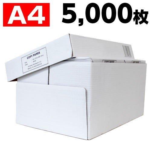 コピー用紙　A4　5000枚　高白色（500枚×10冊） 印刷用紙 白紙 用紙 A4サイズ PPC用...