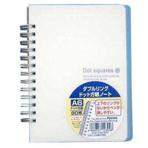ダブルリング ドット方眼ノート A6 : オフィストラスト - 通販 - Yahoo