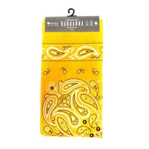 バンダナ ペイズリー 黄の商品画像