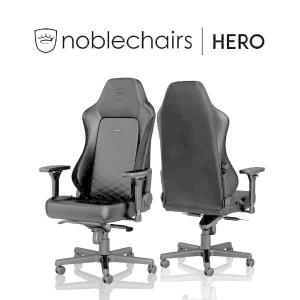 『代引不可』noblechairs ゲーミングチェア HERO ブラック NBL-HRO-PU-BLA-SGL 『日時指定不可』『送料無料（一部地域除く）』｜kilat