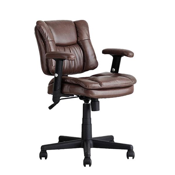『代引不可』オフィスチェア バナー レザーブラウン BNR 東馬『送料無料（一部地域除く）』