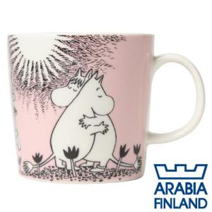 『並行輸入品』ARABIA アラビア Moomin ムーミン マグ ラブ(ピンク) 300ｍl Love マグカップ