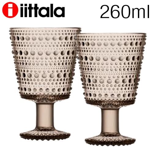 『並行輸入品』イッタラ カステヘルミ ユニバーサルグラス 260ml 2個セット ペア リネン 2個...