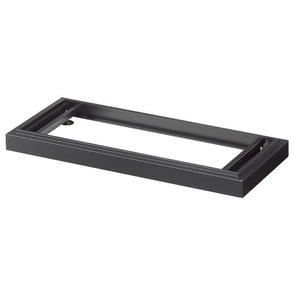 『代引不可』生興 ASKシリーズ アジャスターベース ブラック W880×D400×H60mm AS...