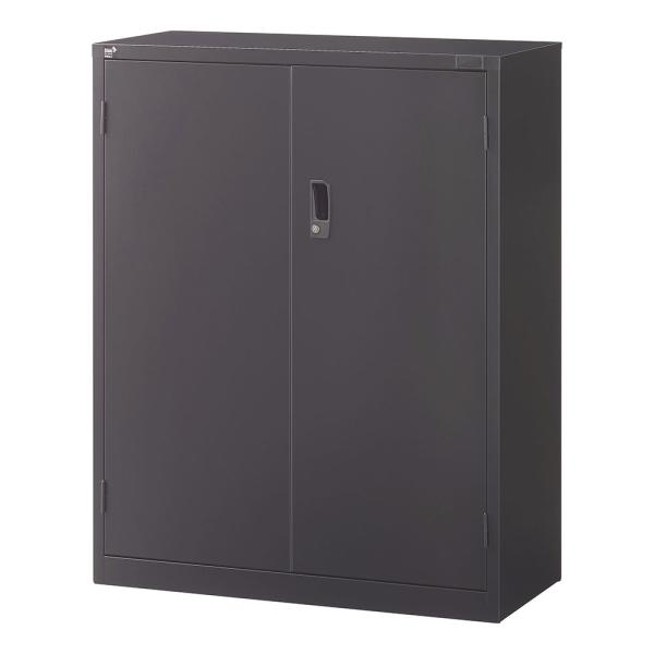 『代引不可』書庫 両開き書庫 H1110mm ブラック ALZK-H34 スチール書庫 A4 黒 上...