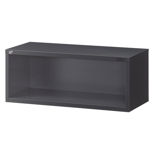 『代引不可』書庫 小型 オープン書庫 H360mm ブラック ALZK-K31 スチール書庫 黒 上...