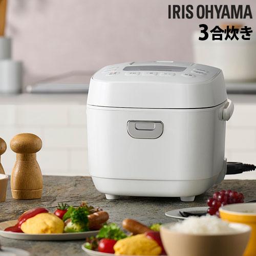 『代引不可』アイリスオーヤマ 炊飯器 銘柄炊き マイコン炊飯ジャー 3合 ホワイト RC-MEA30...