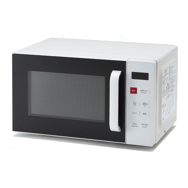 電子レンジ 単機能 横開き ホワイト レンジ ターンテーブル式 17L ヘルツフリー RMW-ST1...