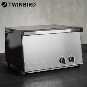 ツインバード ミラーガラスオーブントースター 4枚焼き ブラック TS-D047B トースター オーブントースター 4枚 パン焼き シンプル｜kilat