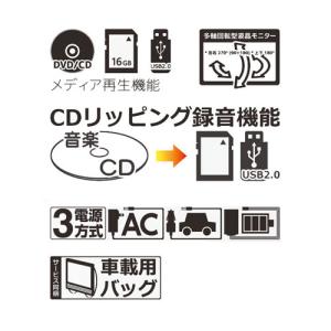 ポータブルDVDプレーヤー 14インチ HAK...の詳細画像2