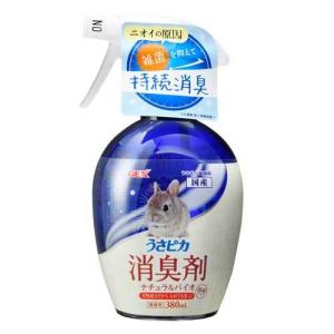 ジェックス うさピカ 消臭剤 ナチュラルバイオ 無香料 380ml うさぎ 小動物 抗菌 消臭 天然成分｜kilat